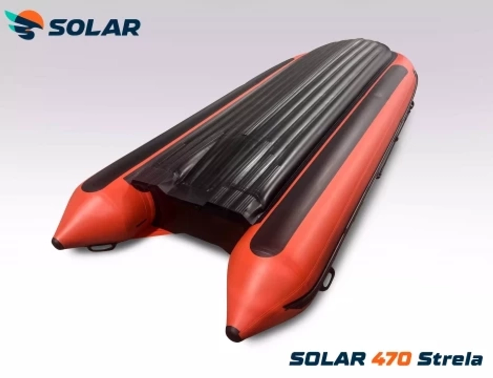 Лодка надувная моторная solar-470 strela jet tunnel