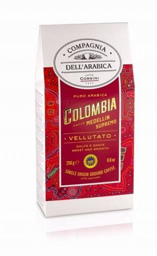Кофе молотый Puro Arabica Colombia Medelliln Supremo, 250 гр.