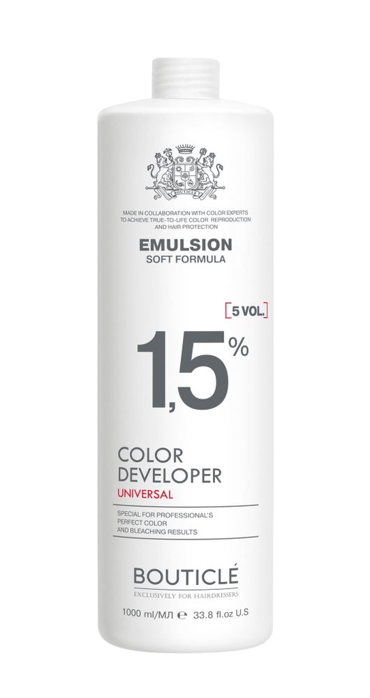 Оксидант-лосьон 1,5% - “Bouticle color developer 5 vol"  (1000 мл)