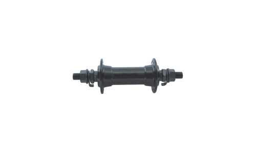 Втулка передняя WZ алюминий V-Brake гайки, 32H ось 3/8''х100x140мм, черная