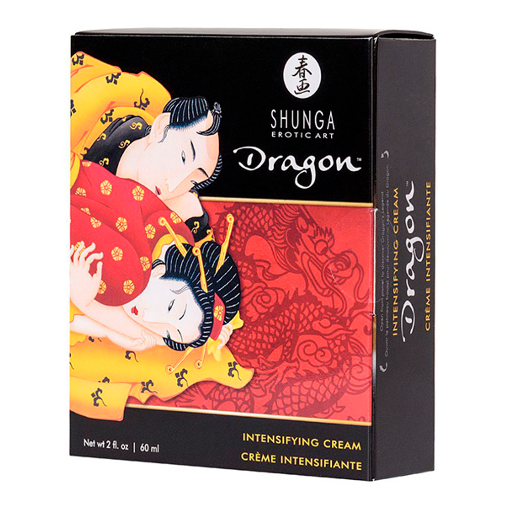 Мужской возбуждающий интимный крем эффект ледяного огня Дракон Shunga Dragon 60мл