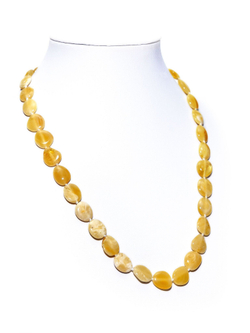 Бусы из натурального янтаря. Длина 50 см, бусины до 20 на 15 мм.
