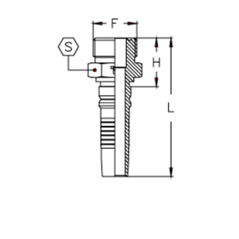 Фитинг DN 25 ORFS (Ш) 1.7/16 Interlock