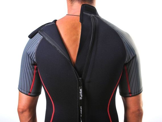 Гидрокостюм Sargan Nero 2.0 Shorty men 3 мм черный красная отстрочка