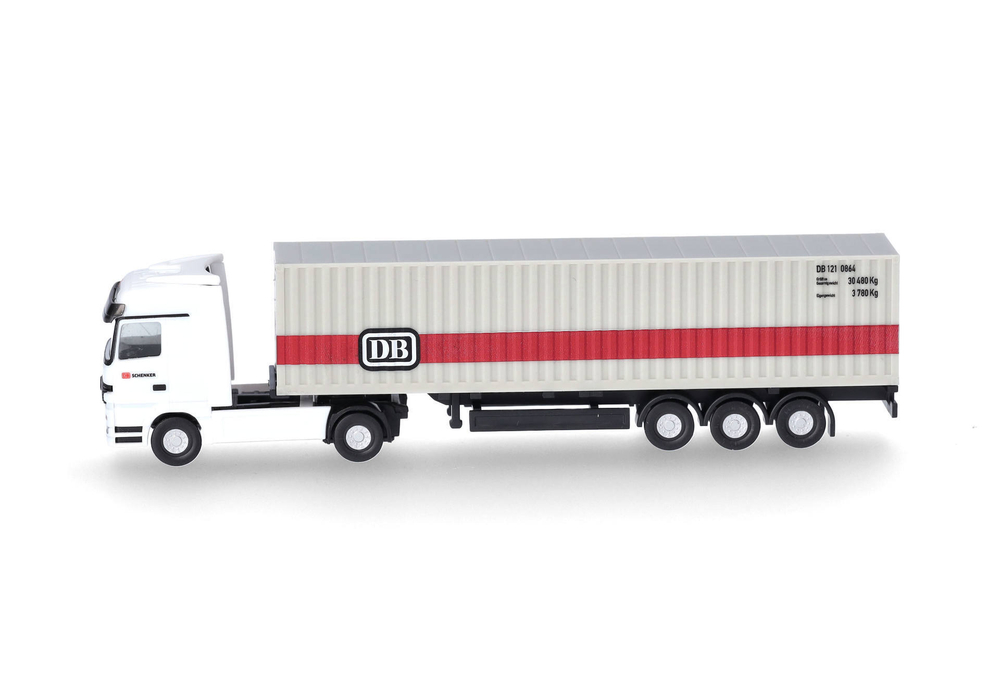 Грузовик Mercedes-Benz Actros пп контенеровоз "Deutsche Bahn" (N, 1:160)