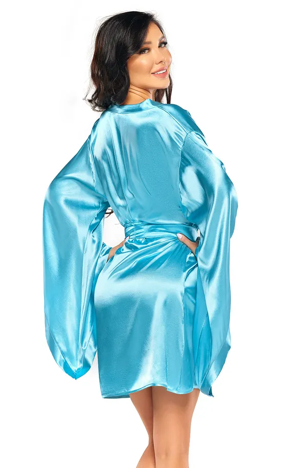 Samira peignoir Turquoise