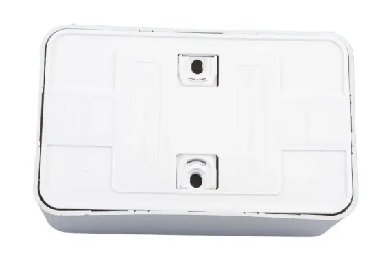 Розетка Systeme Electric BLANCA с заземлением двойная накладная алюминий 30882