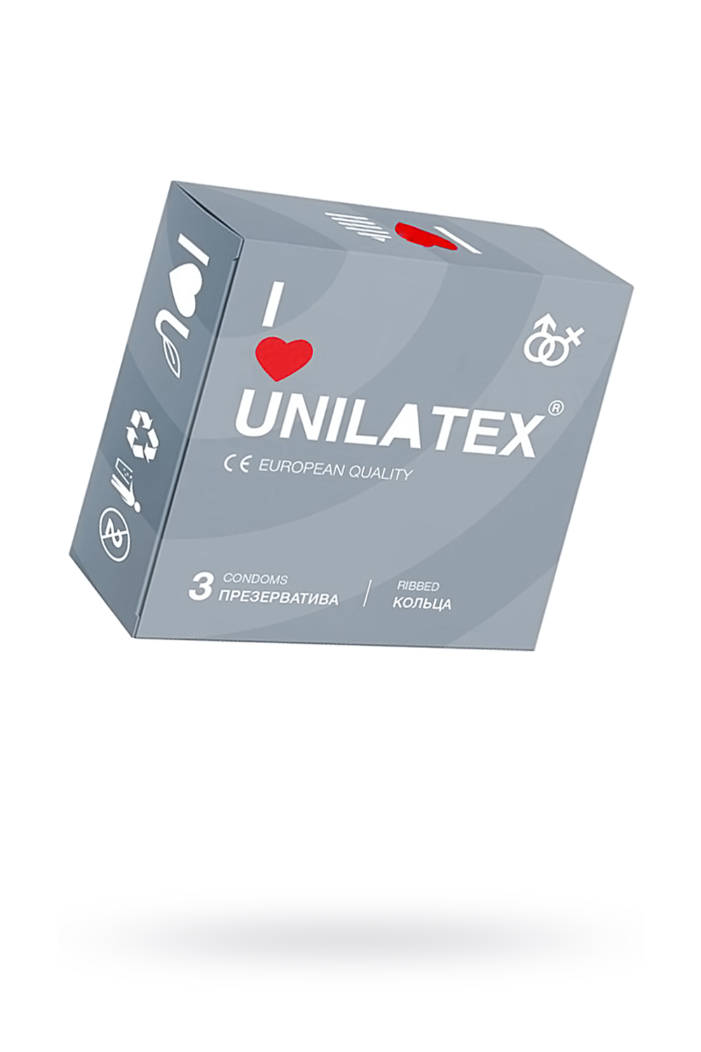 Презервативы Unilatex Ribbed ребристые № 3 шт