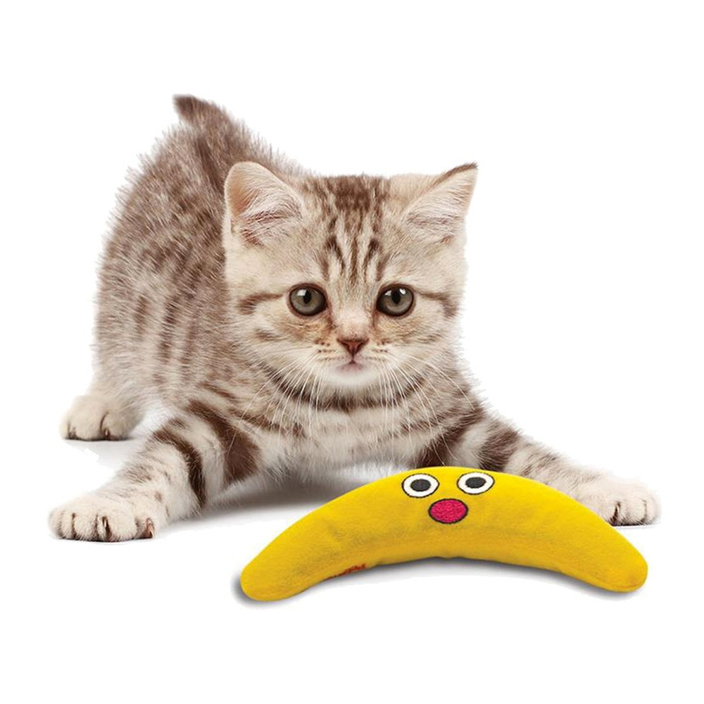 Petstages Energize 16 см желтый бумеранг игрушка для кошек с кошачьей мятой