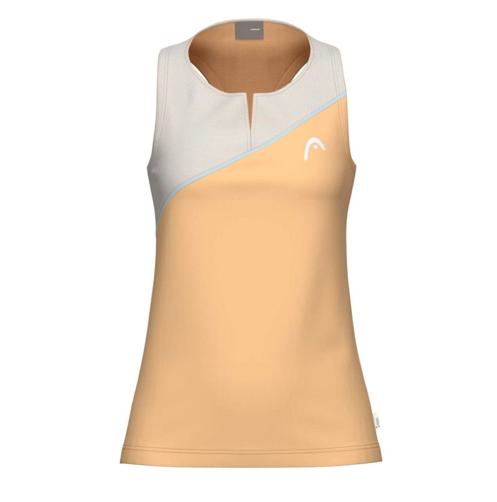 Женский теннисный топ Head Spirit Tank — apricot/light blue