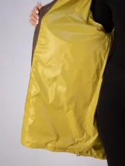 Пальто из натуральной кожи с капюшоном