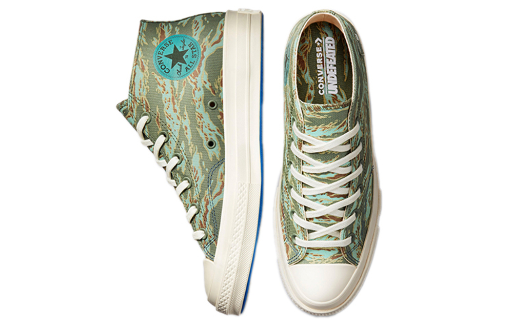 Chuck 70 Undefeated x Chuck 70 Half Converse Mid "Tiger Camo Print"