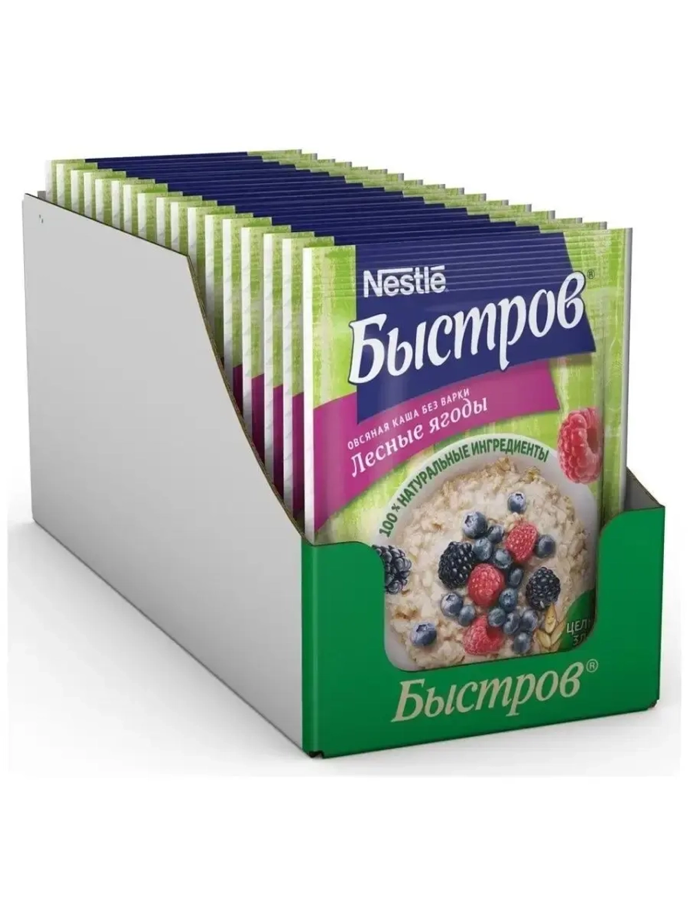 Каша Быстров Овсяная с Лесными ягодами (17 шт/уп)
