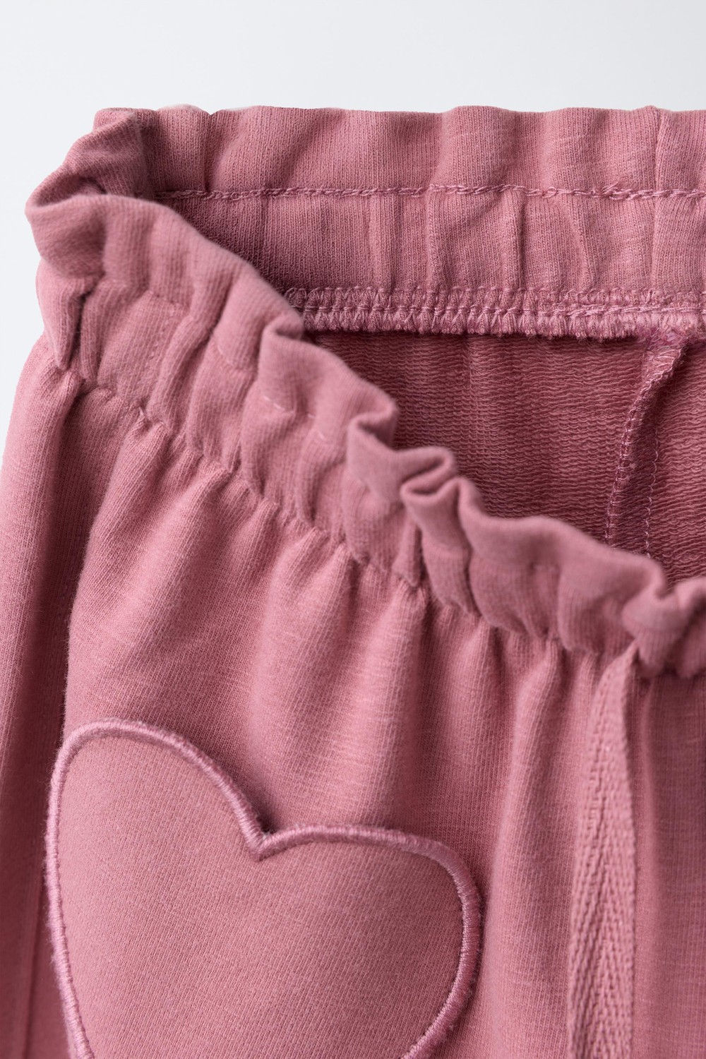 ZARA ТРИКОТАЖНЫЕ БРЮКИ-ШАРОВАРЫ, РОЗОВАТЫЙ