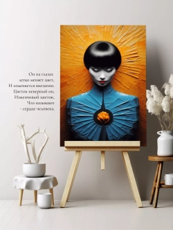 Изменчивое сердце 1 шт. 40х60