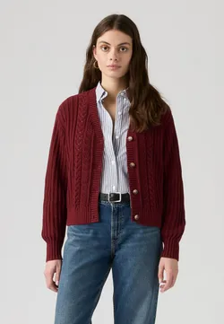 Кардиган женский LEVI'S SNOWFLAKE CARDIGAN WARM CABERNET COTTON
