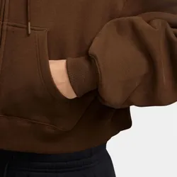 Толстовка женская NIKE W NK STDO FLC MW OS CRP FZ HDY
