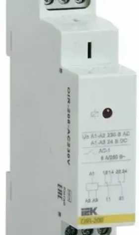 Реле промежуточное  IEK ONI  OIR 3 контакта (8А) 230 В AC арт. OIR-308-AC230V
