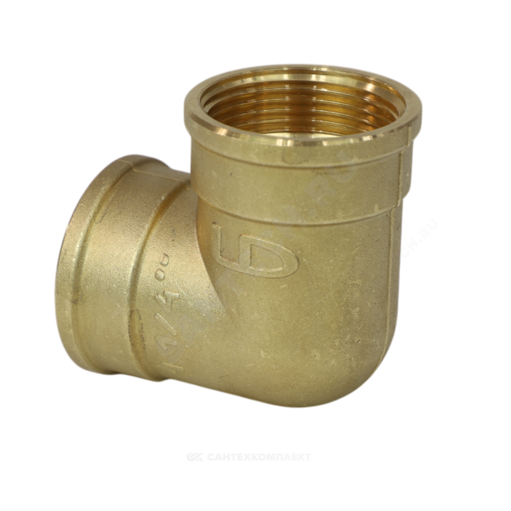 Угольник латунь Ду 15 (1/2") ВР LD LD.65.512.15