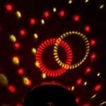 Диско-шар светодиодный «Каледоскоп», LED (красный, зеленый, синий), USB+mp3+пульт+bluetooth (220V)