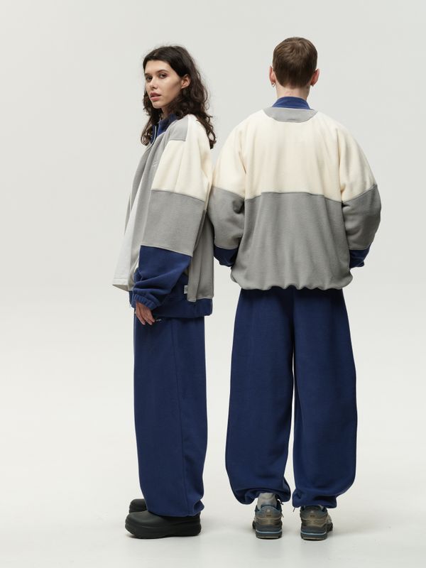 Толстовка Zip-Up Grey-Navy Smoke - фото 3
