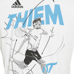 Мужское теннисное поло adidas Thiem Graphic T-Shirt Men - White
