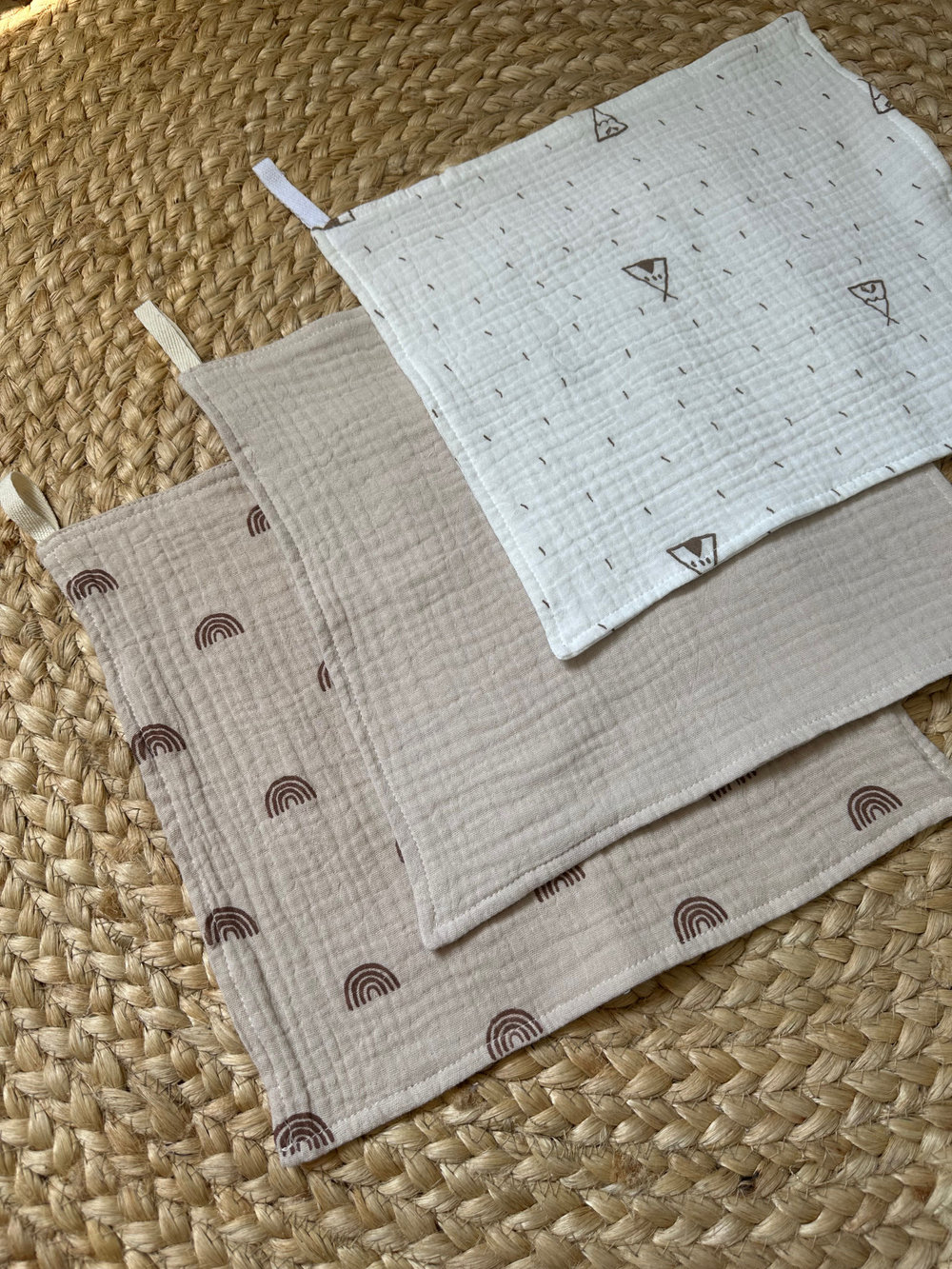 Салфетки из муслина 25*25 (набор 3шт)