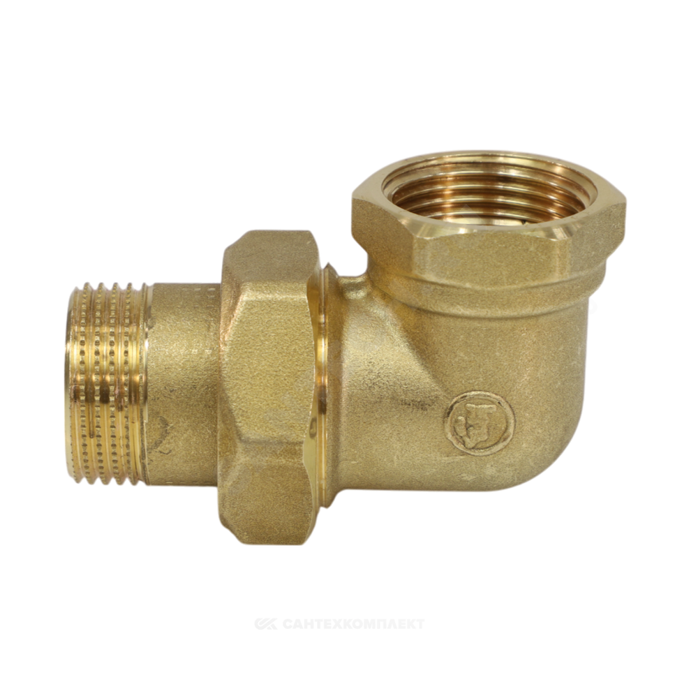Соединитель латунь американка Ду 40 (1 1/2") угловой ВР/НР R19 Giacomini R19Y017