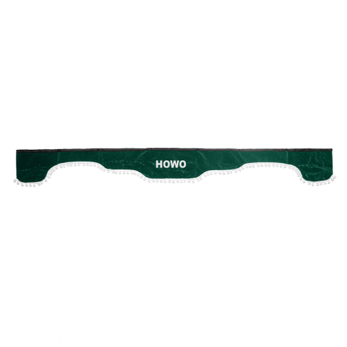 Ламбрекен HOWO (флок, зеленый, белые шарики) 230см