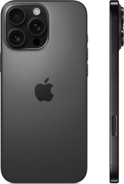 Смартфон Apple A3296 iPhone 16 Pro Max 512Gb черный титан моноблок 3G 4G 1Sim 6.9" 1320x2868 iOS 18 48Mpix 802.11 a/b/g/n/ac/ax/be NFC GPS Protect