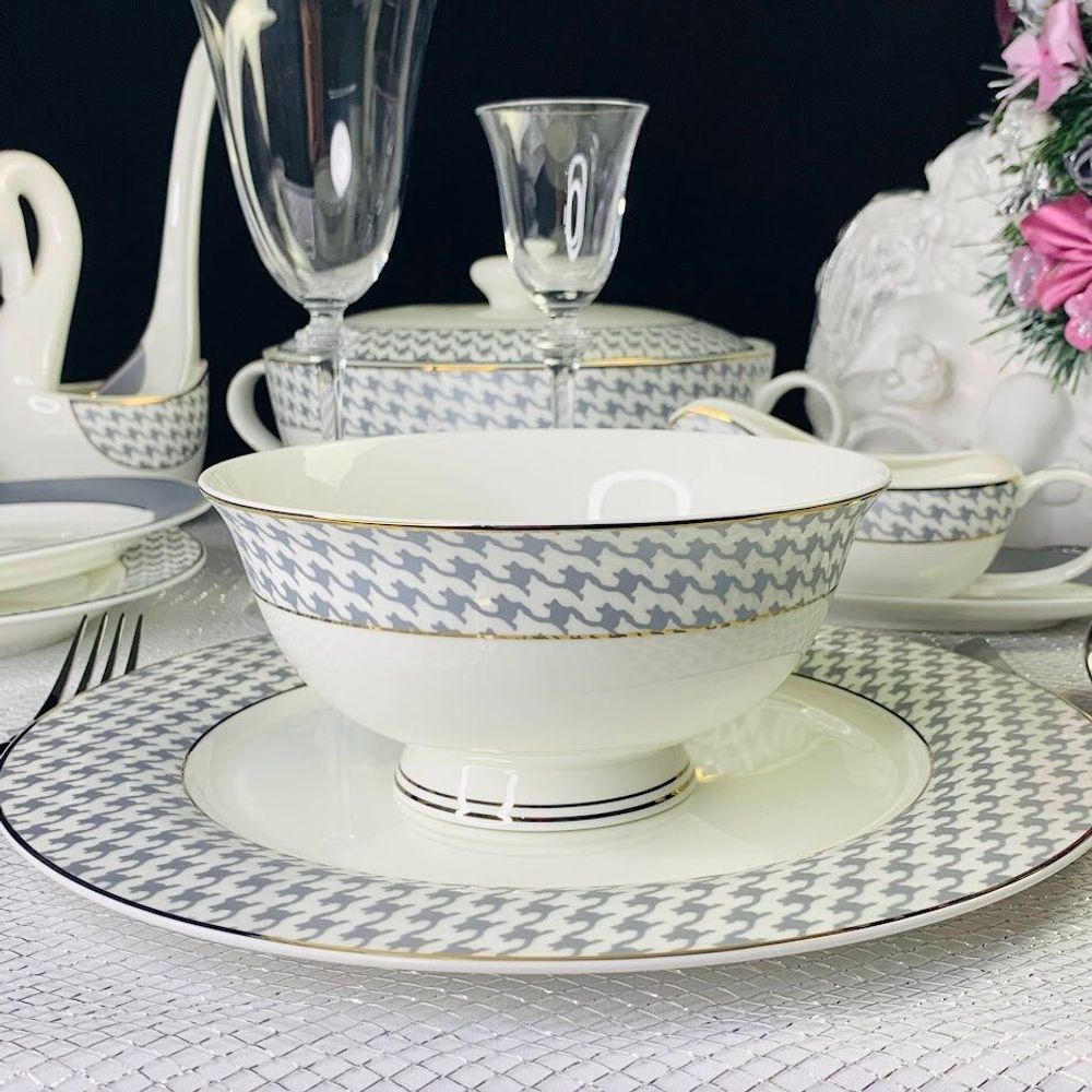 Lenardi 145-412 Салатник 15см EARL GREY в под.уп.(х30)Костяной фарфор