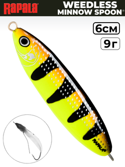 Незацепляйка RAPALA Minnow Spoon RMS06 / 6 см, 9 г, цвет FYBT