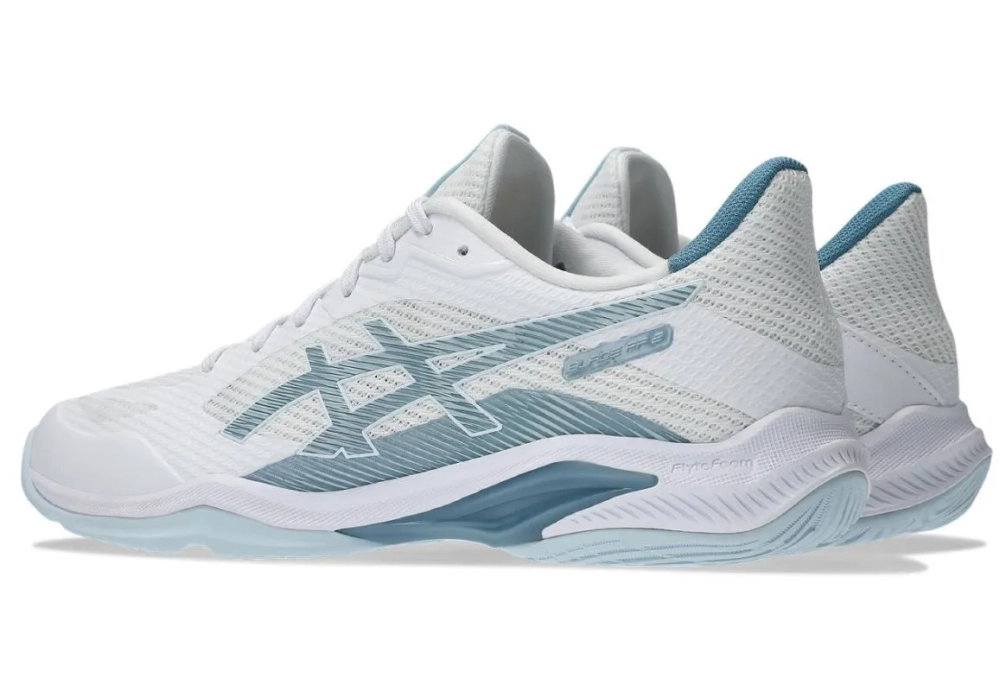 Мужские кроссовки для сквоша/бадминтона Asics Blade FF 2 - white/cool grey