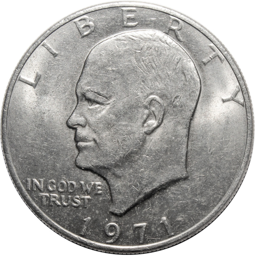 1 доллар США Эйзенхауэр. (Лунный) 1971 г. VF-XF