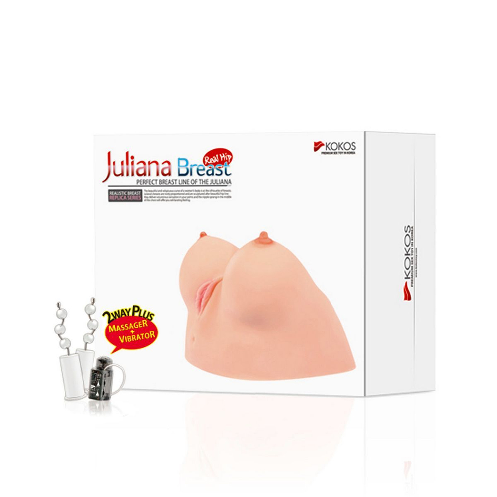 Kokos JULIANA BREAST - мастурбатор с вибрацией Грудь-вагина