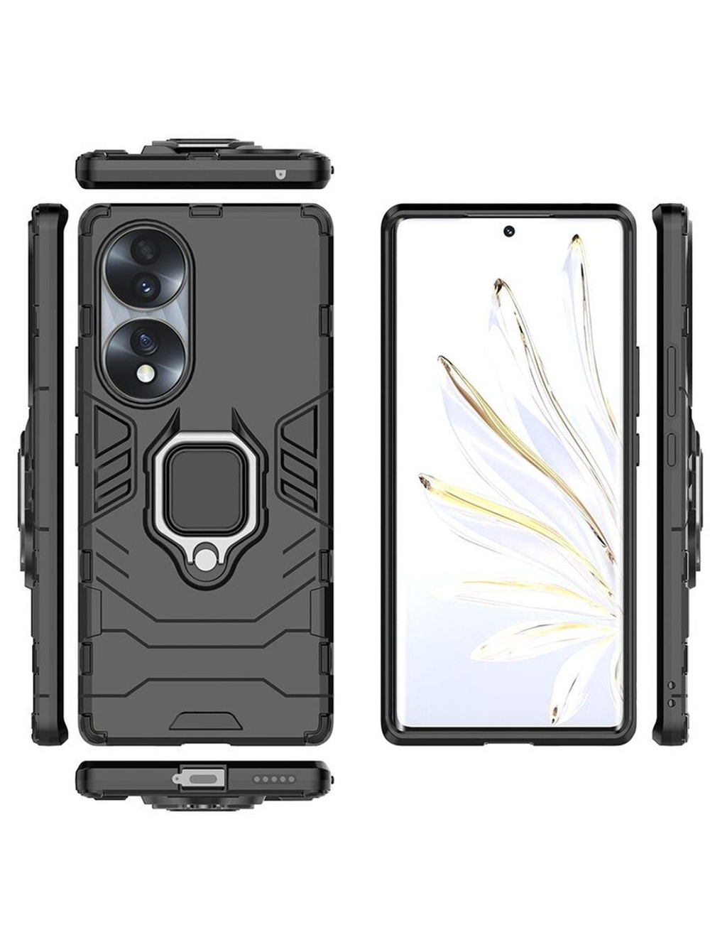 Противоударный чехол с кольцом Panther Case для Honor 70