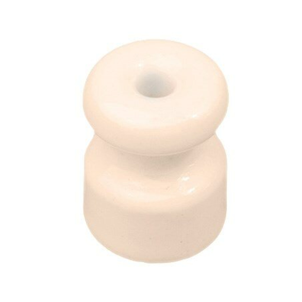 Изолятор, D18 H24, керамика, 10 шт, ваниль, Jantera, JRO.5ON.CG03