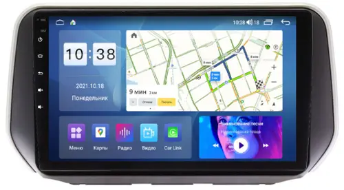 Магнитола для Hyundai Santa Fe 2018-2020 - Parafar PF210LUX2UHD на Android 13, Быстрая, QLED, CarPlay, 4G SIM-слот