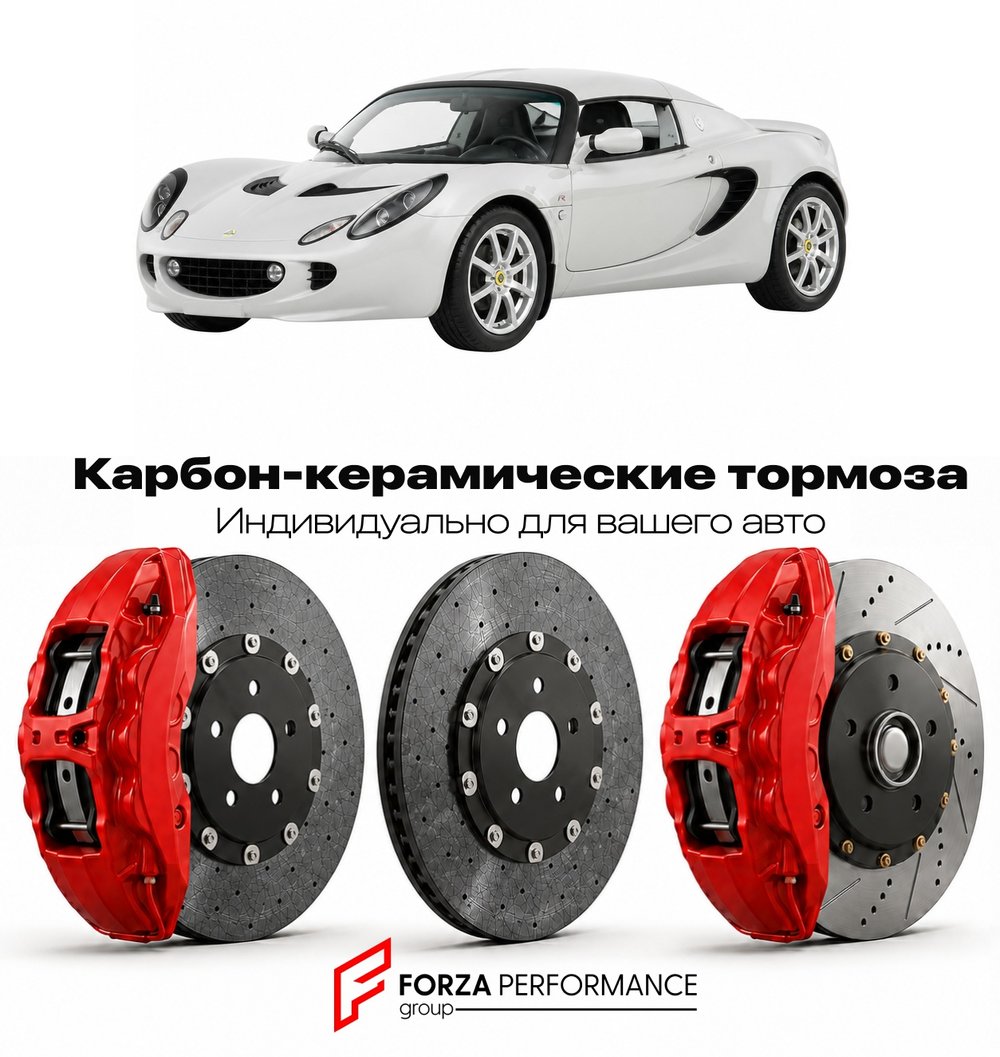 Карбон-керамическая тормозная система для Lotus Elise II R 2006-2010 Лотус