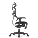 Кресло FALTO Ergohuman Ultra с подножкой ( чёрный каркас /сетка чёрный T-168-B1 Black )