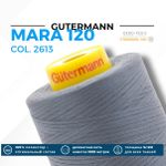 Нитка Gutermann Mara 120 (5000 метров), 1 боб., универсальная | 2613 серый никель
