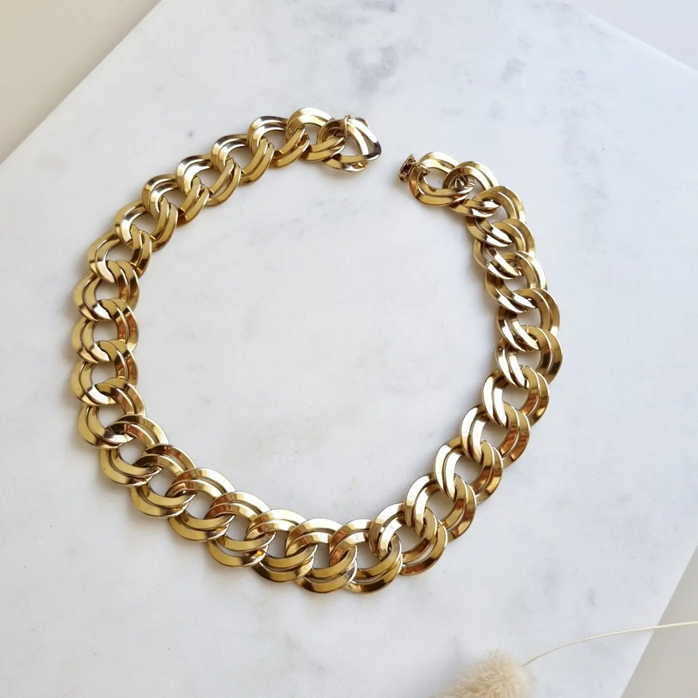 Колье double chain Monet