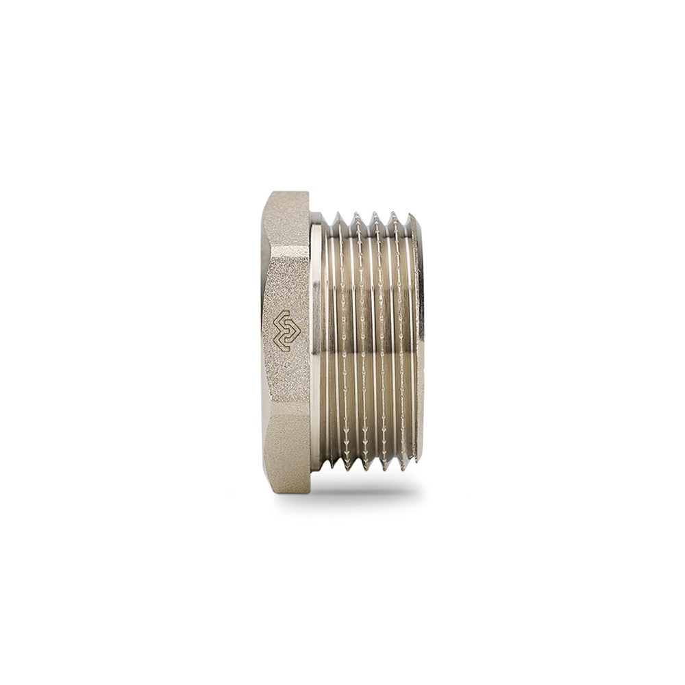 Футорка Varmega - 1/2" x 3/8" (резьбовой, никелированная латунь)
