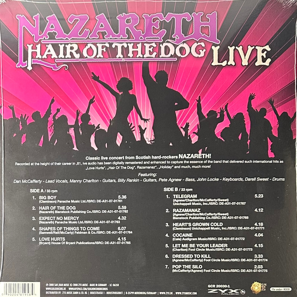 Nazareth – Hair Of The Dog Live (Германия 2014г.)
