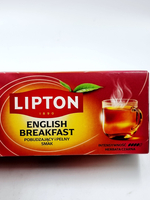 Чай черный Lipton English Breakfast 25 пакетиков по 2 г, 50 г (из Финляндии)