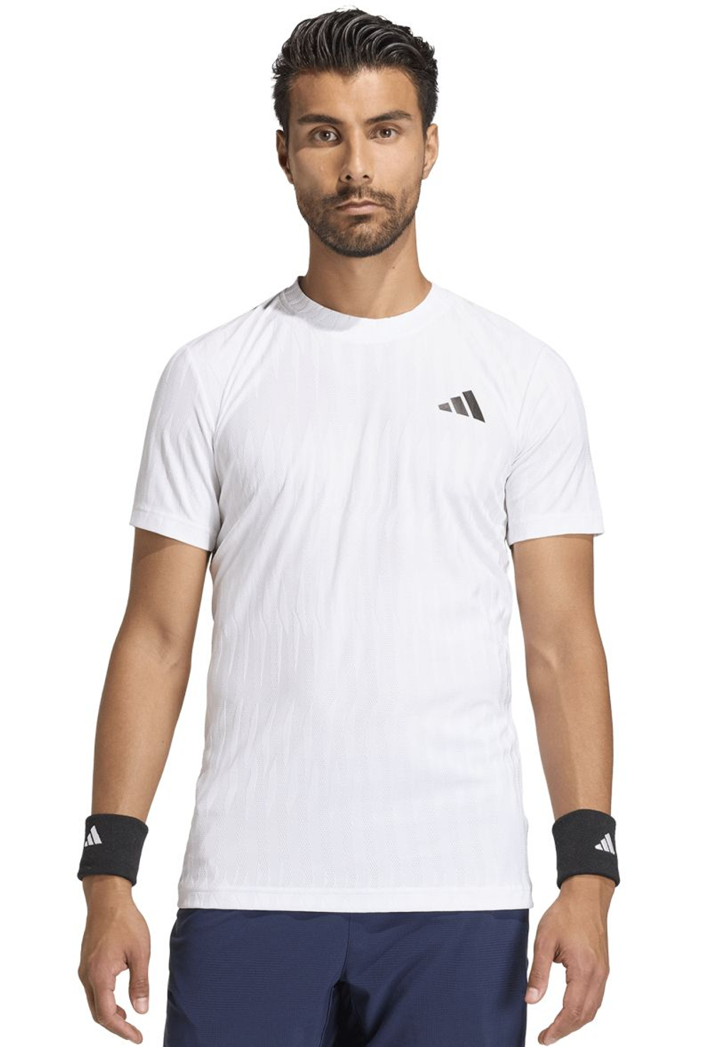 Теннисная футболка Adidas Climacool+ Freelift Airchill - white
