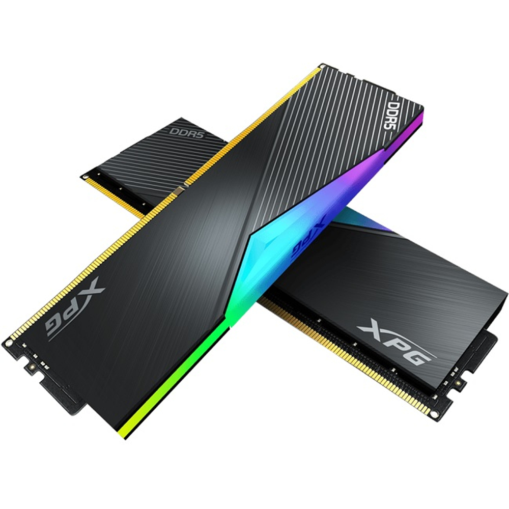 Модуль памяти DIMM DDR5 64Gb, 6400Mhz, 2x32Gb, ADATA XPG Lancer RGB Black (AX5U6400C3232G-DCLARBK)