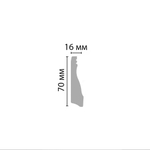 Плинтус Decormaster Дюропрофиль D193
