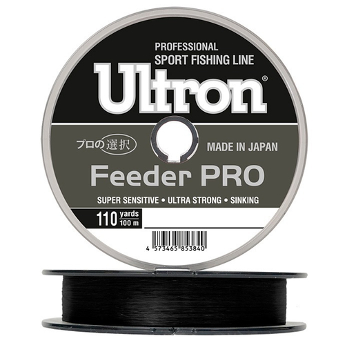 Леска ULTRON Feeder PRO 0,33 мм., 12,0 кг, 100 м, черная