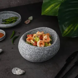 Салатник 250 мл 17,5*15,5 см h8,7 см емкость для закусок Stone Untouched Taiga P.L. [1]